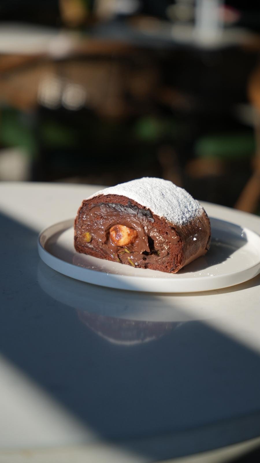 Шоколадно-банановый рулет